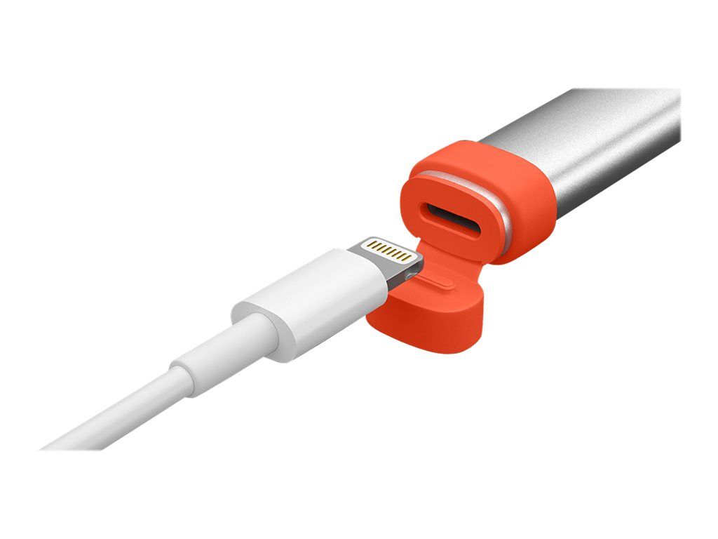 Logitech Crayon - Digitaler Stift - kabellos - Intense Sorbet - für Apple 10.2-inch iPad; 10.5-inch iPad Air (3rd generation)