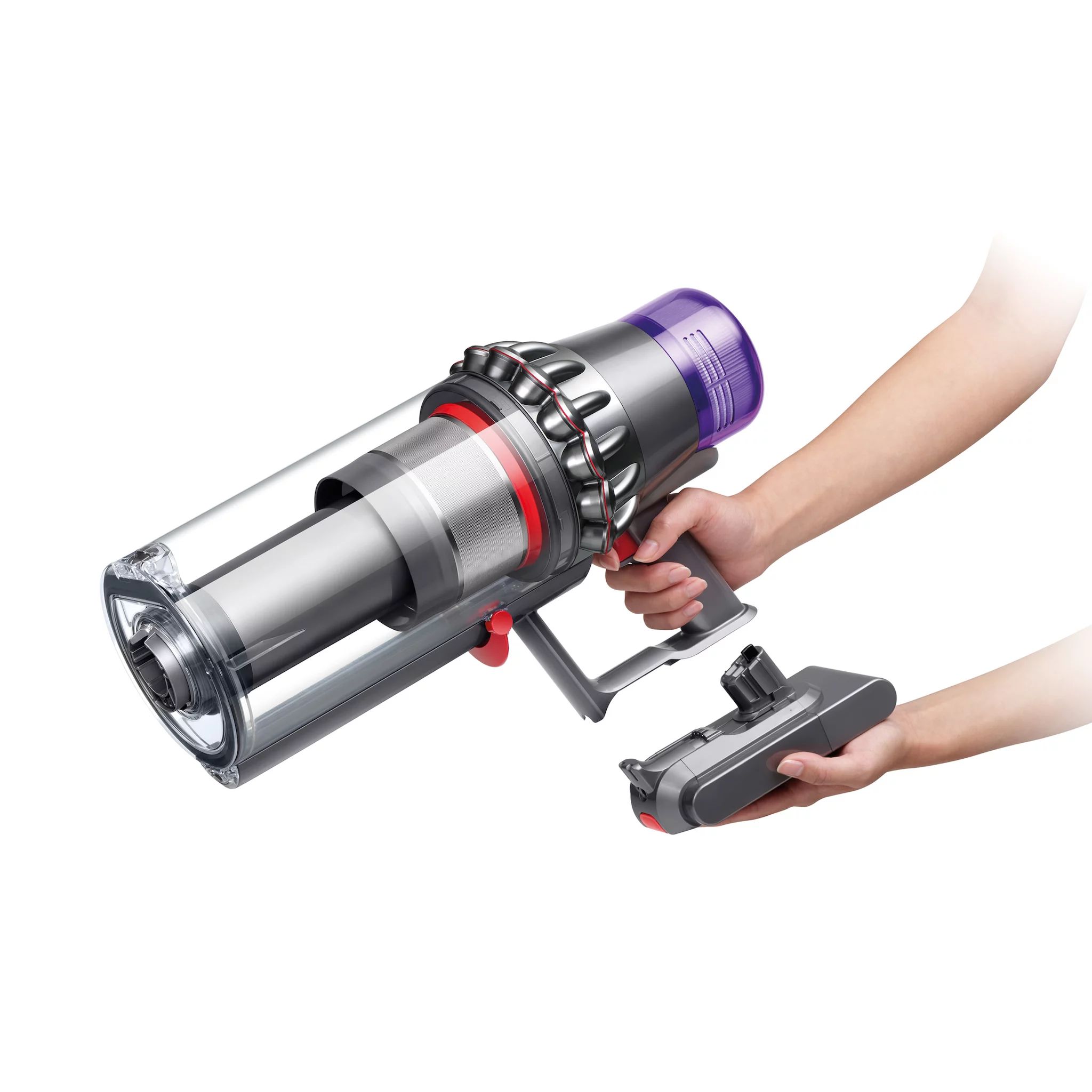 Dyson SV15 V11 Fluffy, Nickel / Rot