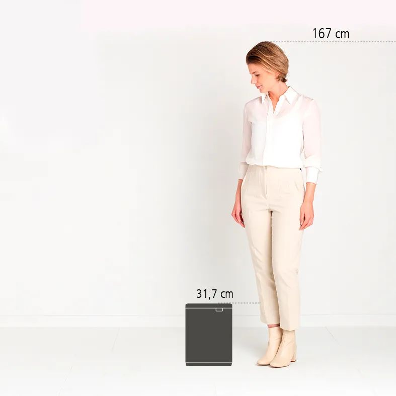 Brabantia Bo Mülleimer, 7L - White