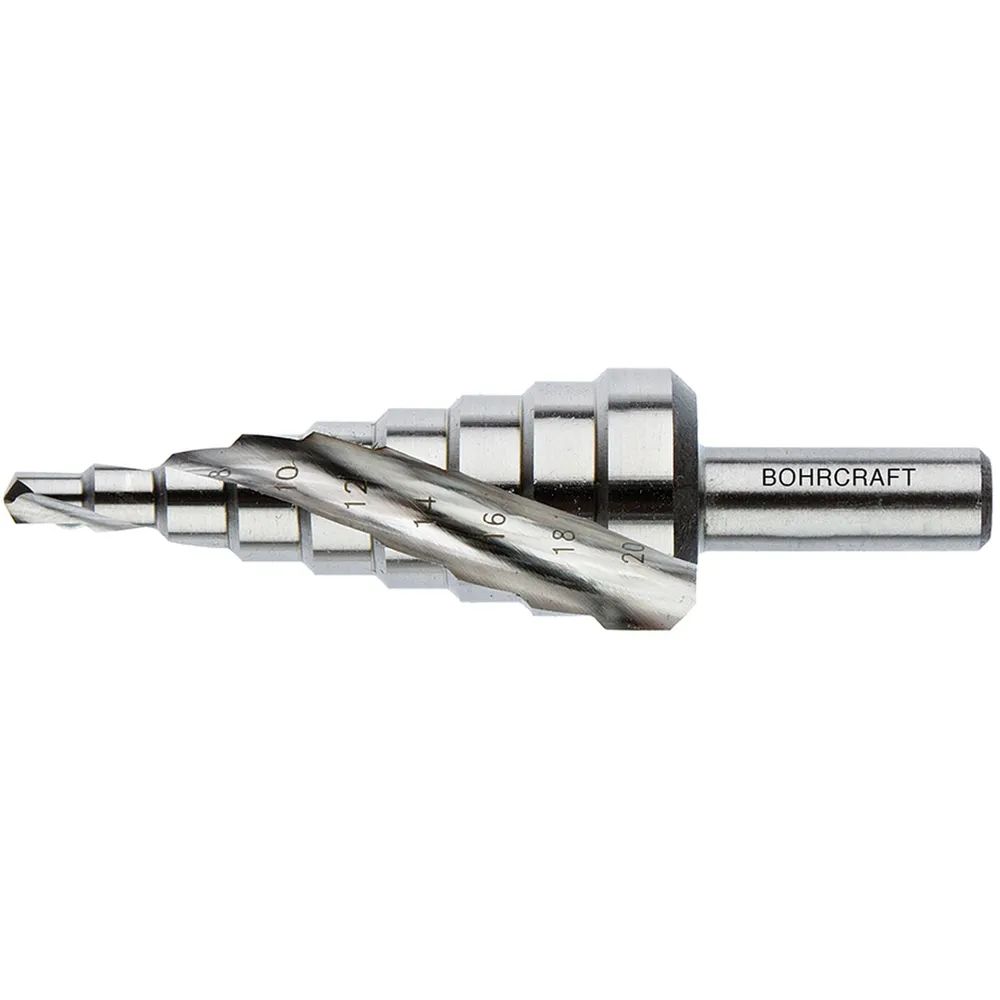 BOHRCRAFT Stufenbohrer Gr.3 HSS 2 Schneiden Bohrer ø 4,0-30,0 mm