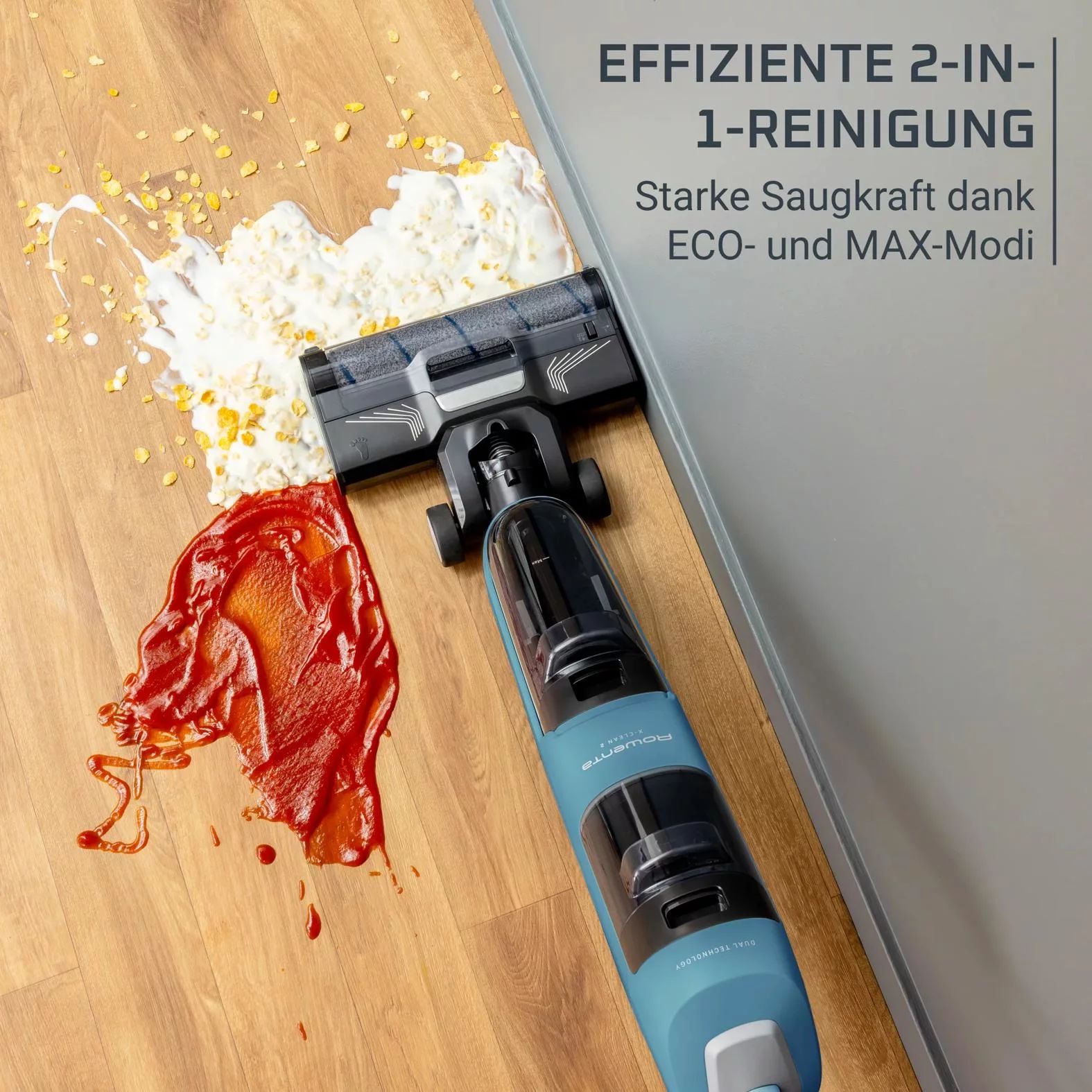ROWENTA GZ2271 2-in-1 Nass-Trockensauger X-Clean - BLUE AQUA
