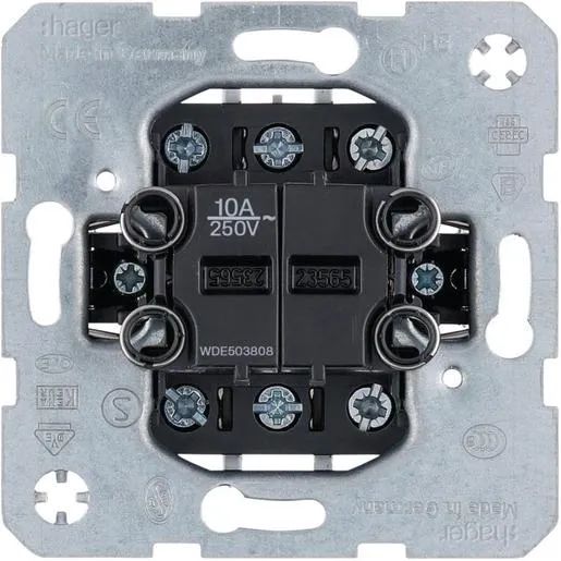 Hager SERIENTASTER 2 W GETR EINGANGS / HAGERS WDE503808