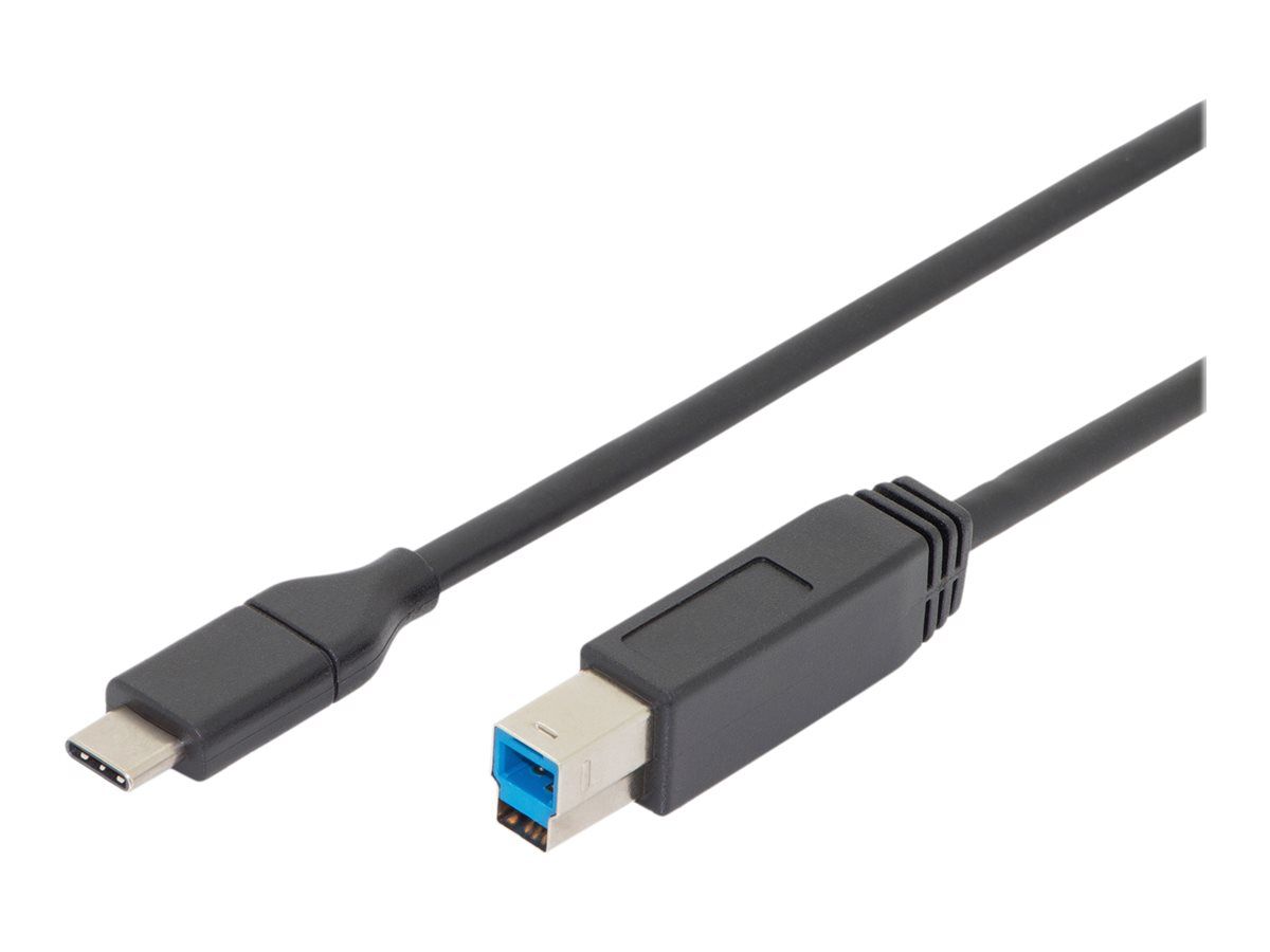 DIGITUS USB Type-C Anschlusskabel, Type-C auf B