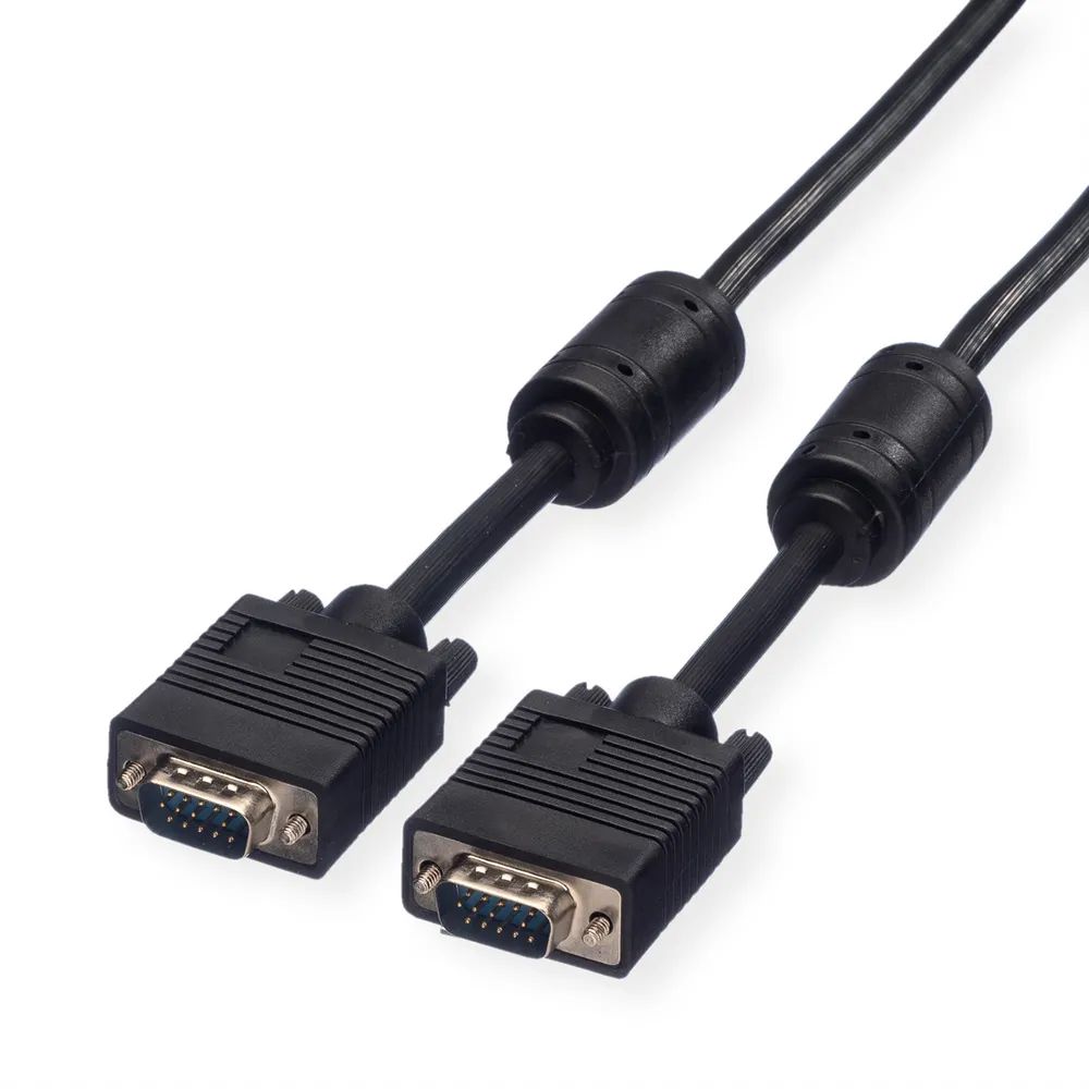 ROLINE SVGA-Kabel HD15 ST - ST mit Ferritkern, 20 m