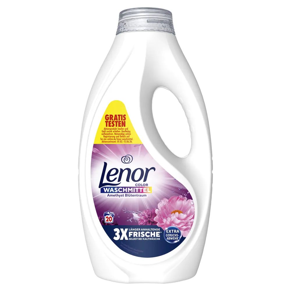 Lenor WM Flüssig Amethyst & Blütentraum 0.90L 