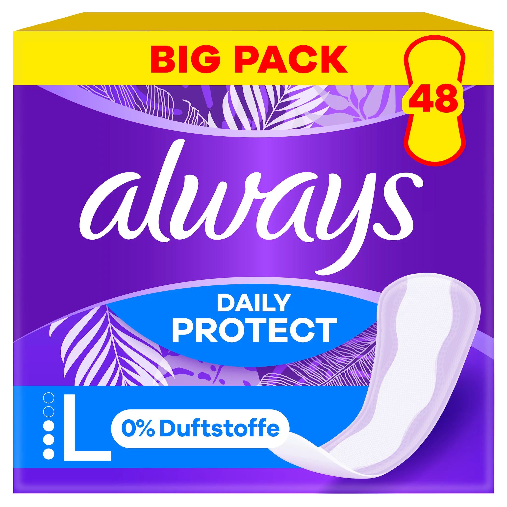 always Daily Protect Long ohne Duft, 48Stk.