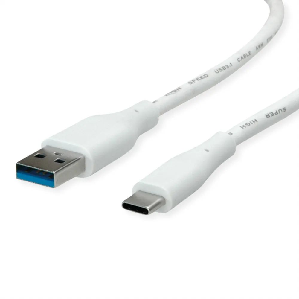 VALUE USB 3.2 Gen 1 Kabel, Typ-A-C, ST/ST, weiß, 2 m
