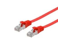 Equip Cat.6A U/FTP Flat Patchkabel - 0.5m - Rot - 0,5 m - Cat6a - U/FTP (STP) - RJ-45 - RJ-45 - Rot