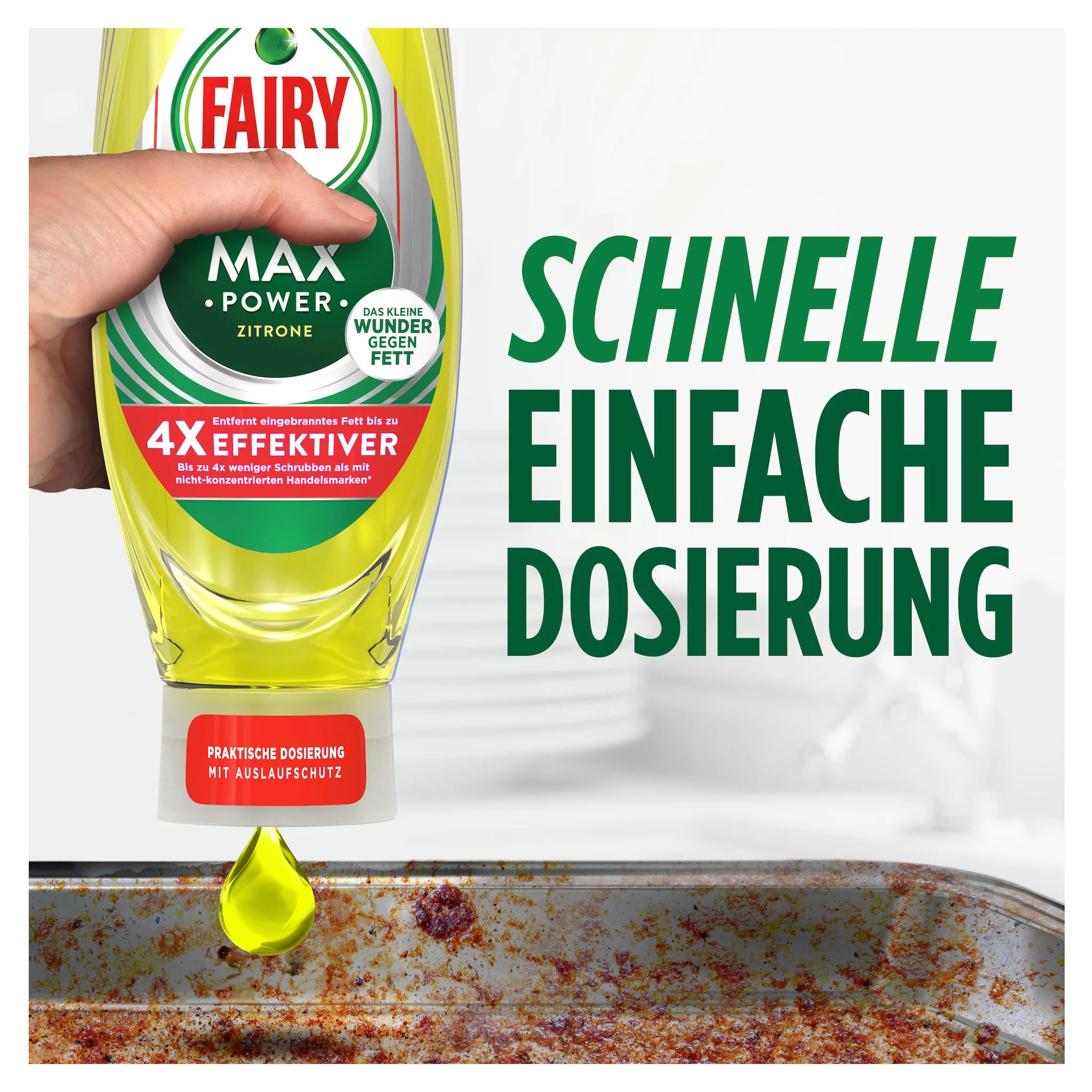 Fairy Handspülmittel Max Power Zitrone 545 ml