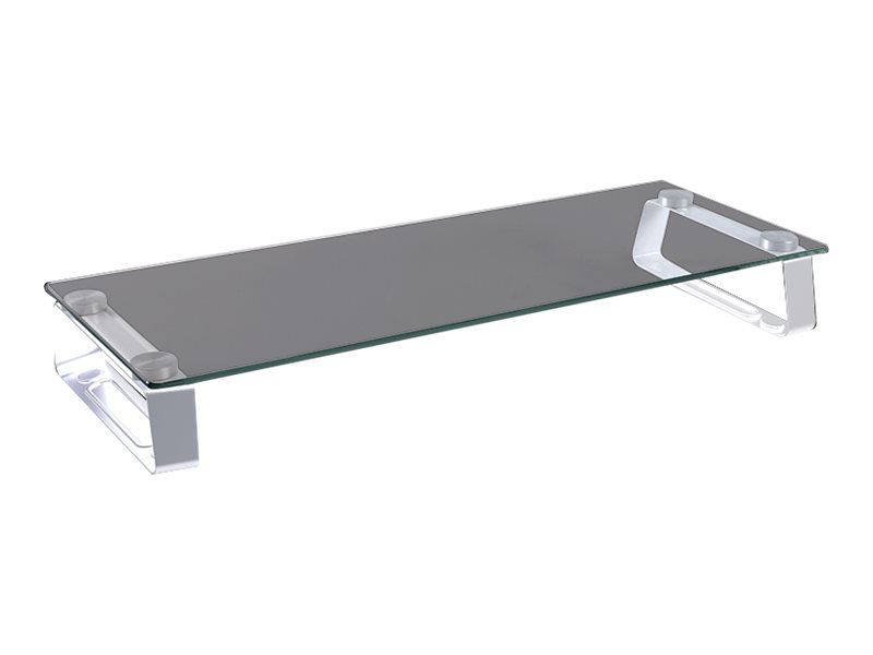 LogiLink Monitor Riser - Aufstellung für LCD-Display/Notebook - Glas, fester, kaltgepresster Stahl - Bildschirmgröße: 33-81.3 cm (13"-32")