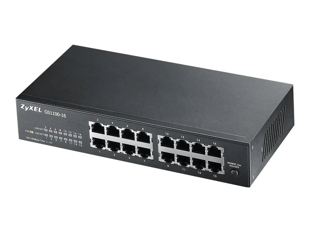 ZyXEL GS1100-16 - Switch - 16 x 10/100/1000 -