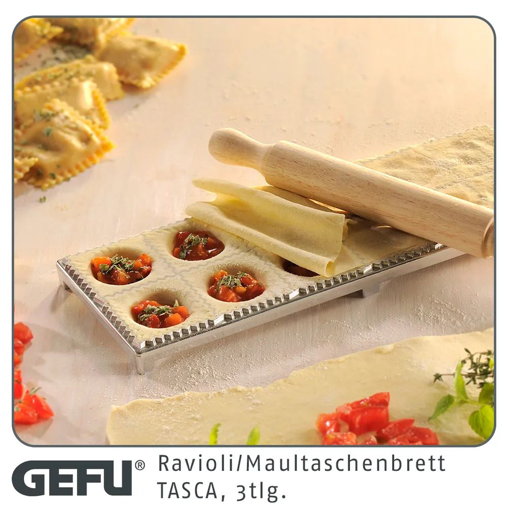 GEFU Ravioli-/Maultaschenbrett TASCA, 3tlg.