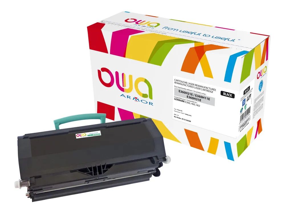Armor OWA - Schwarz - kompatibel - wiederaufbereitet - Tonerpatrone (Alternative zu: Lexmark E360H11E, Lexmark E360H21E, Lexmark E360H31E)