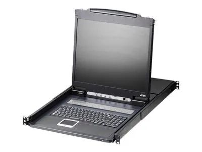 ATEN CL1308 - KVM-Konsole mit KVM-Switch - 8 Anschlüsse - PS/2, USB - US International - 48.3 cm (19")