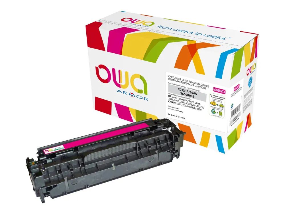 Armor OWA - Magenta - kompatibel - Tonerpatrone (Alternative zu: HP CC533A)