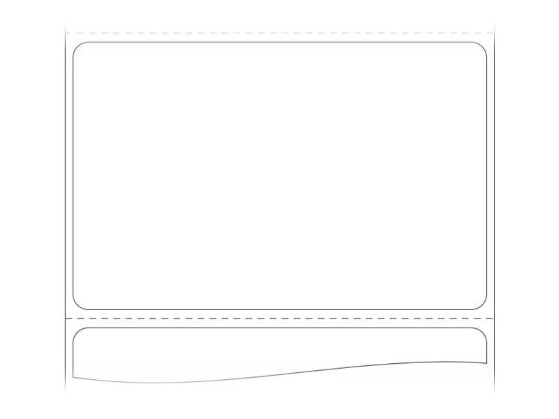 Zebra Z-Perform 1000T - Papier - permanenter Klebstoff - 85 x 55 mm 1370 Etikett(en) (1 Rolle(n)