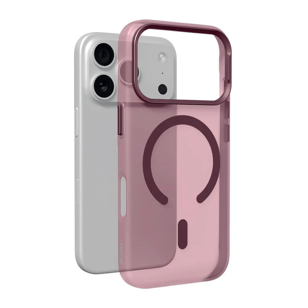 PURO LIGHTFEEL MagSafe kompatibles Cover für iPhone 18 PRO MAX, rot
