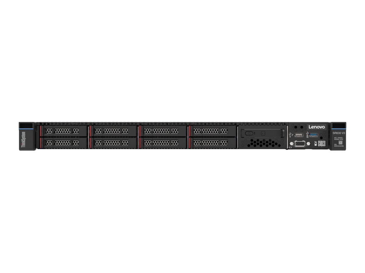 Lenovo ThinkSystem SR630 V3 7D73 - Server - Rack-Montage - 1U - zweiweg - 1 x Xeon Silver 4509Y / 2.6 GHz - RAM 32 GB - SAS - Hot-Swap 6.4 cm (2.5")