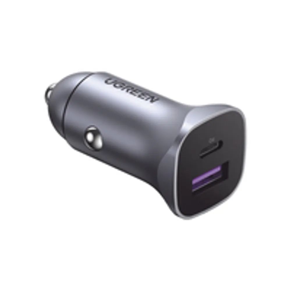 Ugreen A+C Dual-Port Car Charger PD30W+SCP22.5W
