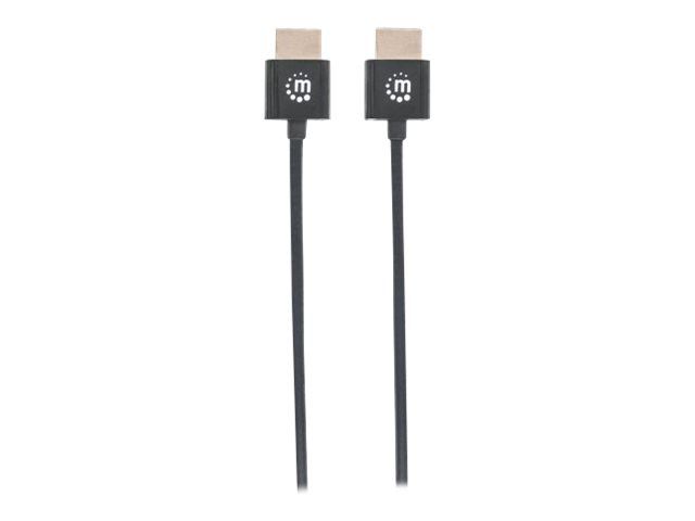 Manhattan HDMI Cable with Ethernet (Ultra Thin), 4K@60Hz (Premium High Speed)