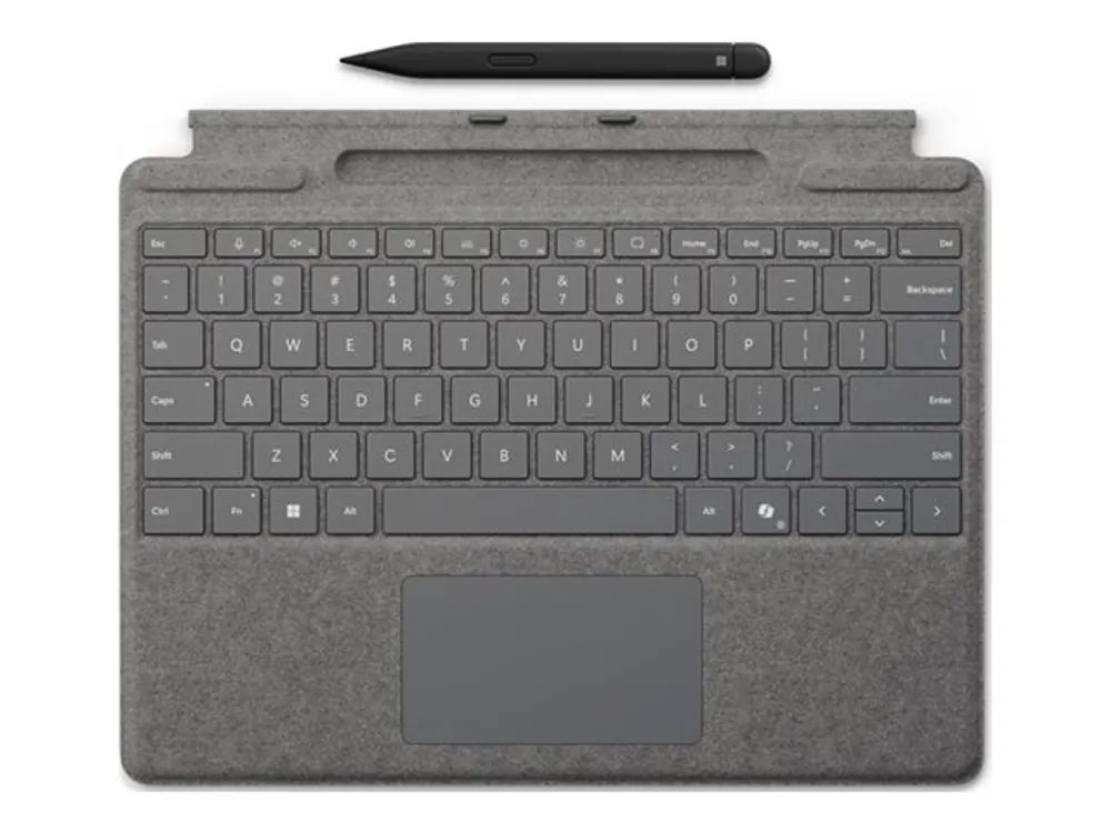 Microsoft Surface Pro Keyboard - Tastatur - mit Trackpad, Beschleunigungsmesser, Surface Slim Pen 2 Ablage- und Ladeschale