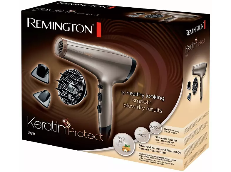 Remington HAARTROCKNER AC INOEN 2200W / REMING AC 8002 ANTH/GOLD 45611560100