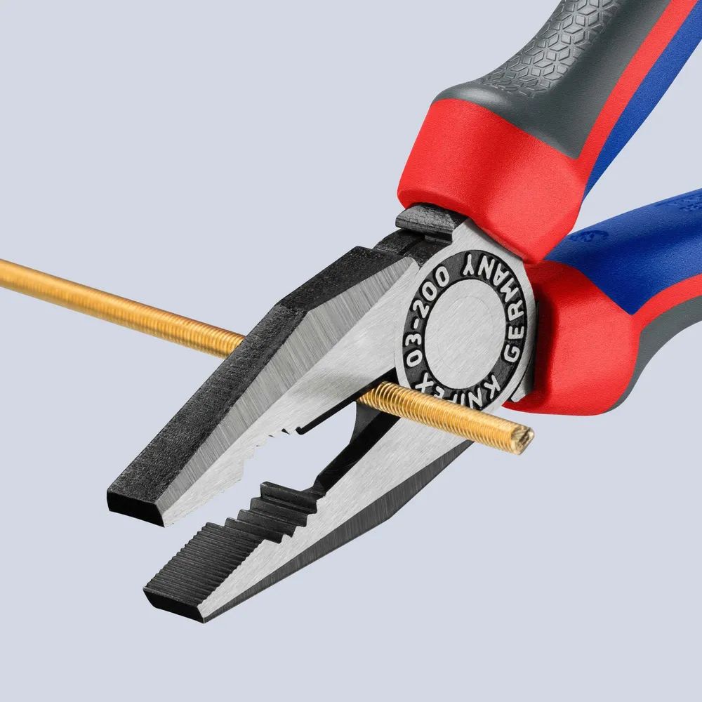 KNIPEX Kombizange mit Comfort-Griffen schwarz atramentiert 200 mm