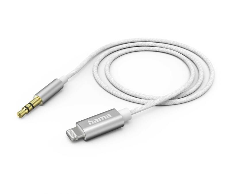 Hama Klinke 3,5mm 201522 Audiokabel,LTG-3,5-mm-Klinke, 1m