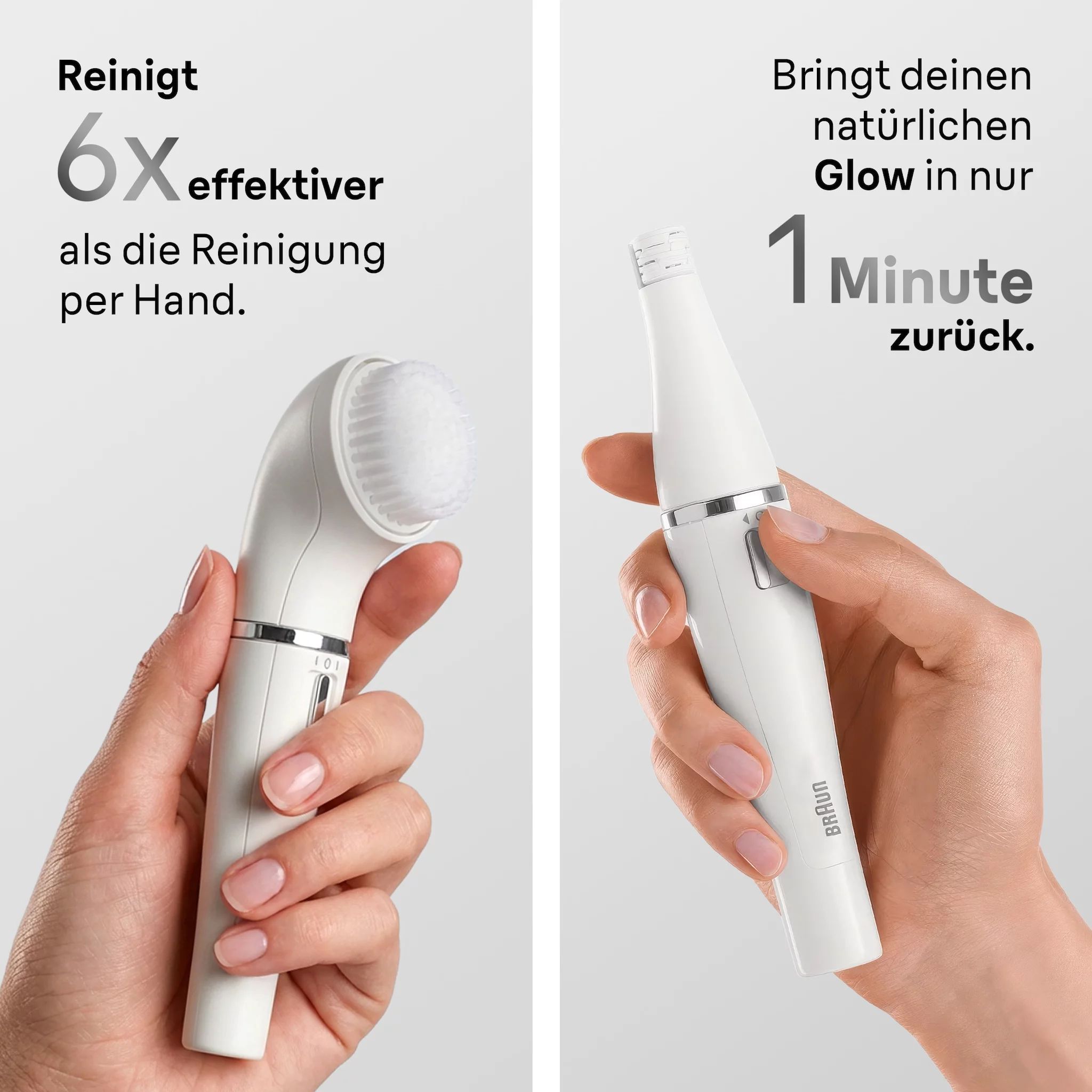Braun Face 810 Gesichtsreinigungsbürste und -epilierer