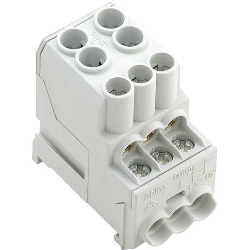 Weidmüller UNTERVERTEILERBLOCK 100A GRAU / WEIDMÜ WPD 100 2X25/6X10 1561910000
