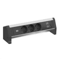 Bachmann Desk1 3xCEE7/3 mit USB-Charger A/C 902.1667 - Steckdosenleiste