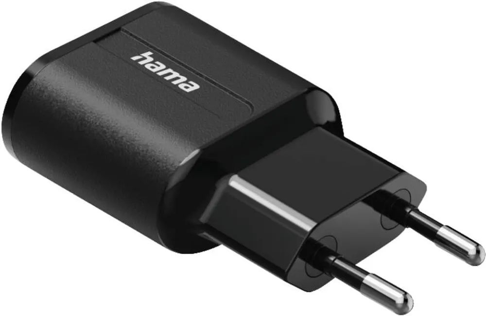 Hama Ladegerät, 2x USB-A, 12 W, Schwarz
