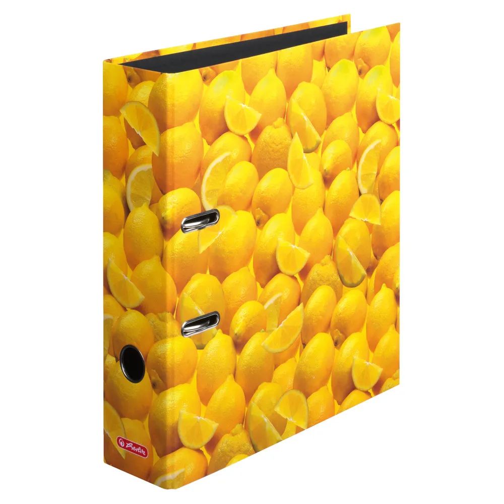 herlitz Ordner maX.file A4 8cm Zitronen