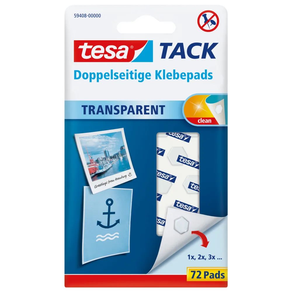 Tesa TACK - Montagepad - Transparent