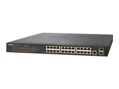 Planet GS-4210-24P2S - Switch - managed - 24 x 10/100/1000 (PoE+)