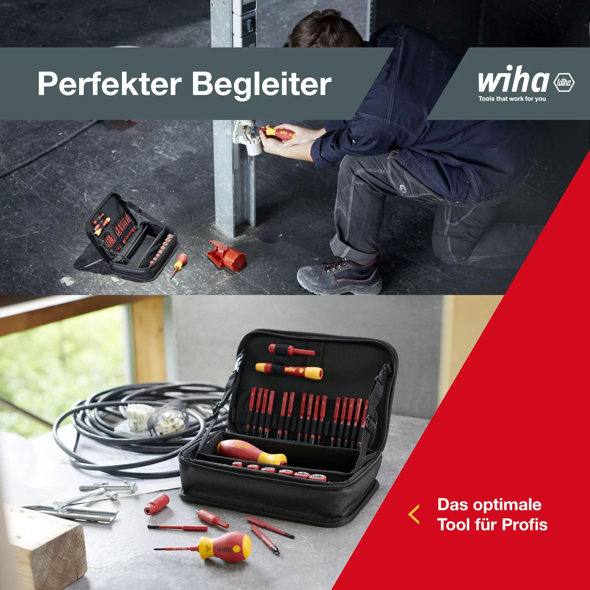 Wiha Werkzeug Set slimVario® electric gemischt 32-tlg. inkl. Funktionstasche