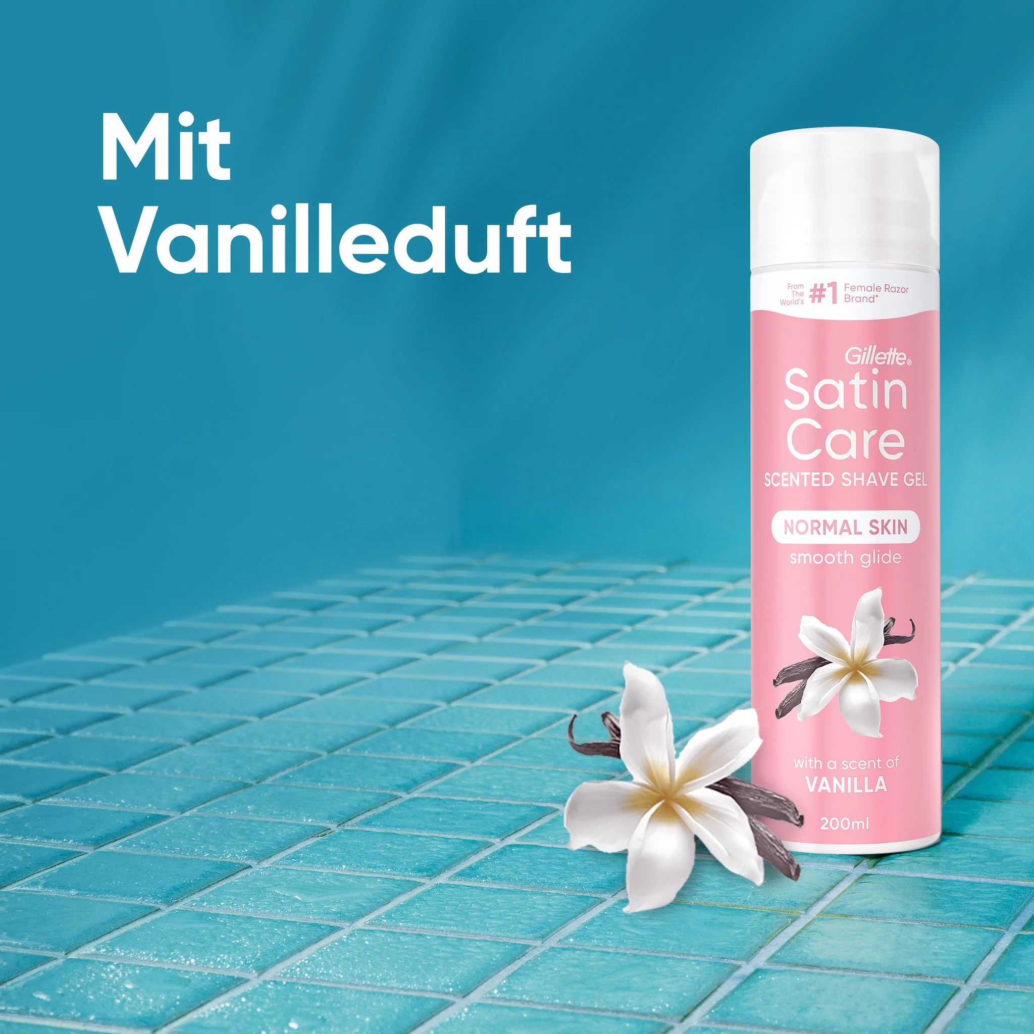 Satin Care Gel Vanille, 200ml