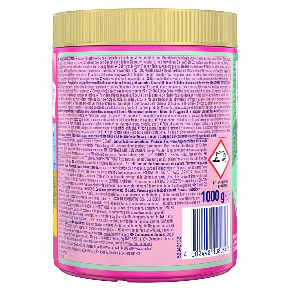 Vanish Oxi Advance Extra Hygiene Pulver 1000g