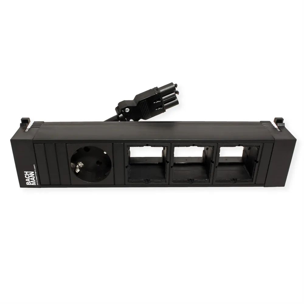BACHMANN POWER FRAME Medium 1x Schutzkontakt 3x ABD, Kunststoff