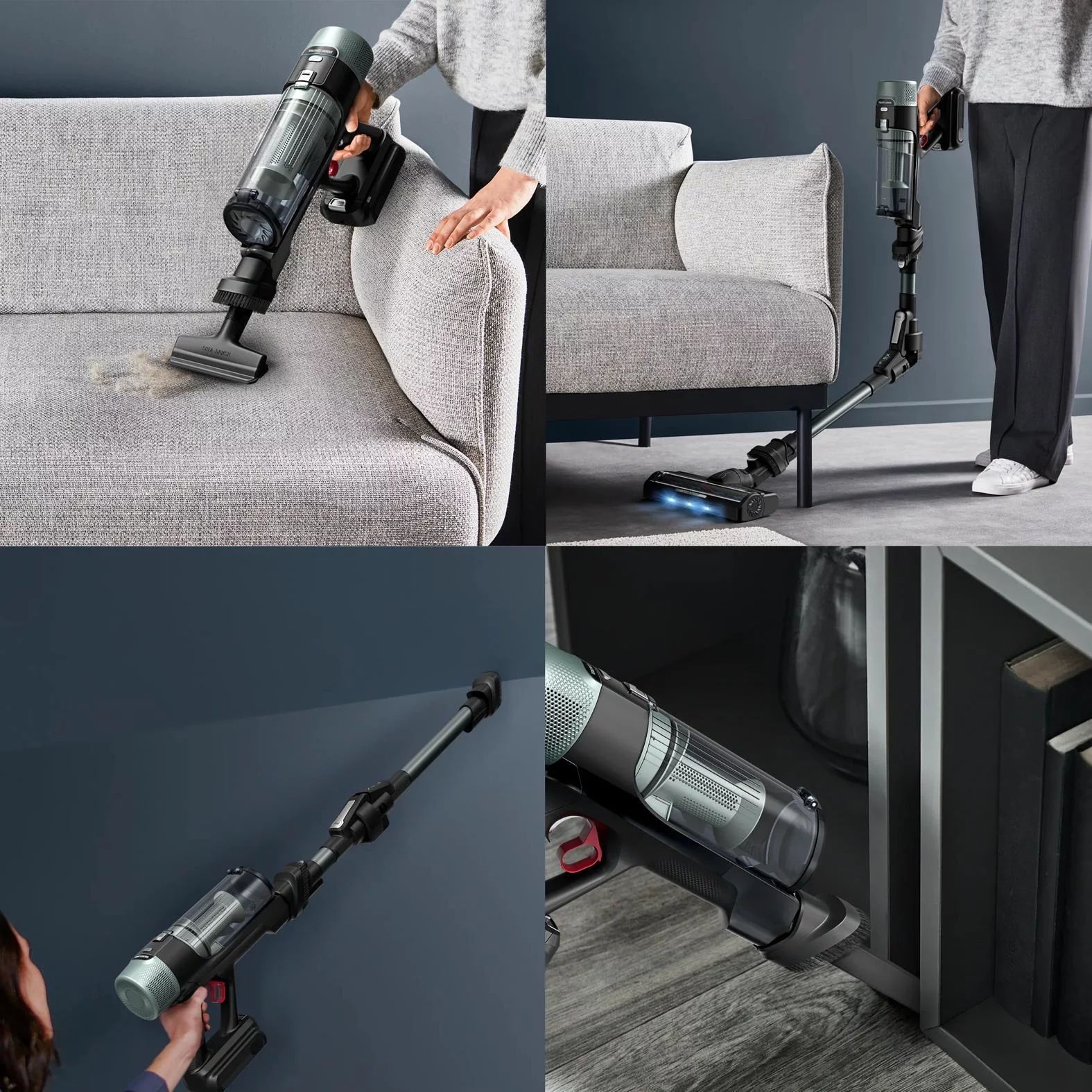 Rowenta RH7A35 Akku-Staubsauger X-FORCE FLEX 10.80 - Salbeigrün