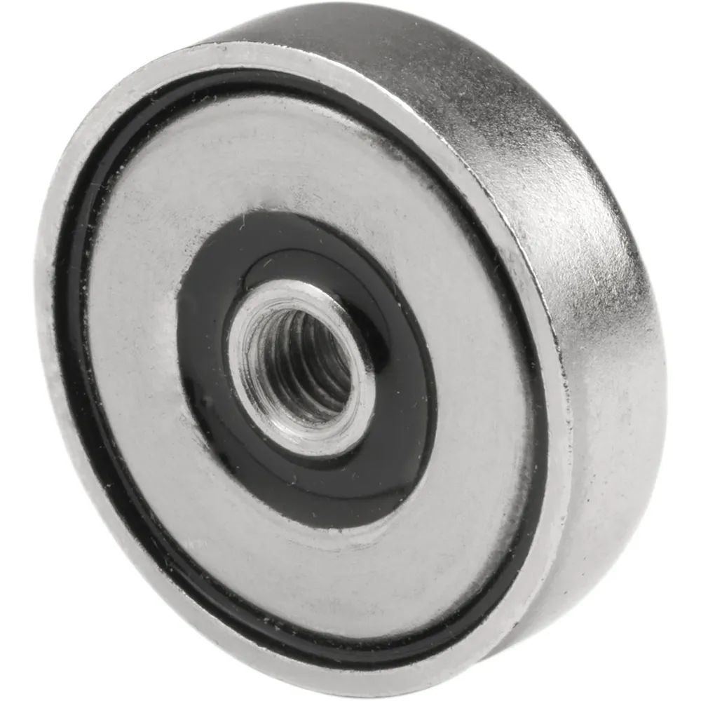 SUPERMAGNETE Topfmagnet mit Innengewinde M5 Ø 25 mm,