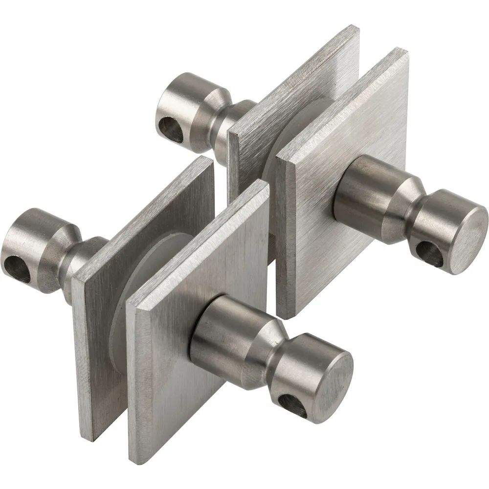 SCHÖSSWENDER Befestigungszubehör - für Glas, paarweise, eckig, TS: 8 - 12mm