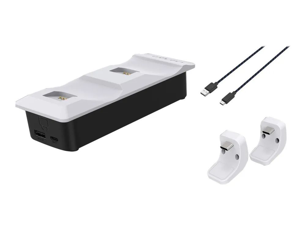 Venom Twin Docking Station - Ladeständer - 3 Ausgabeanschlussstellen (2 x Dock-Anschluss, USB)