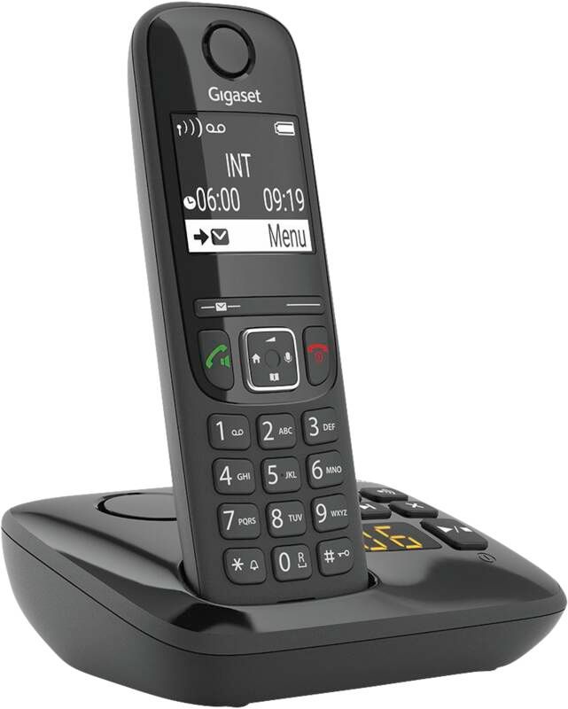 Gigaset AS690A - Schnurlostelefon - Anrufbeantworter mit Rufnummernanzeige