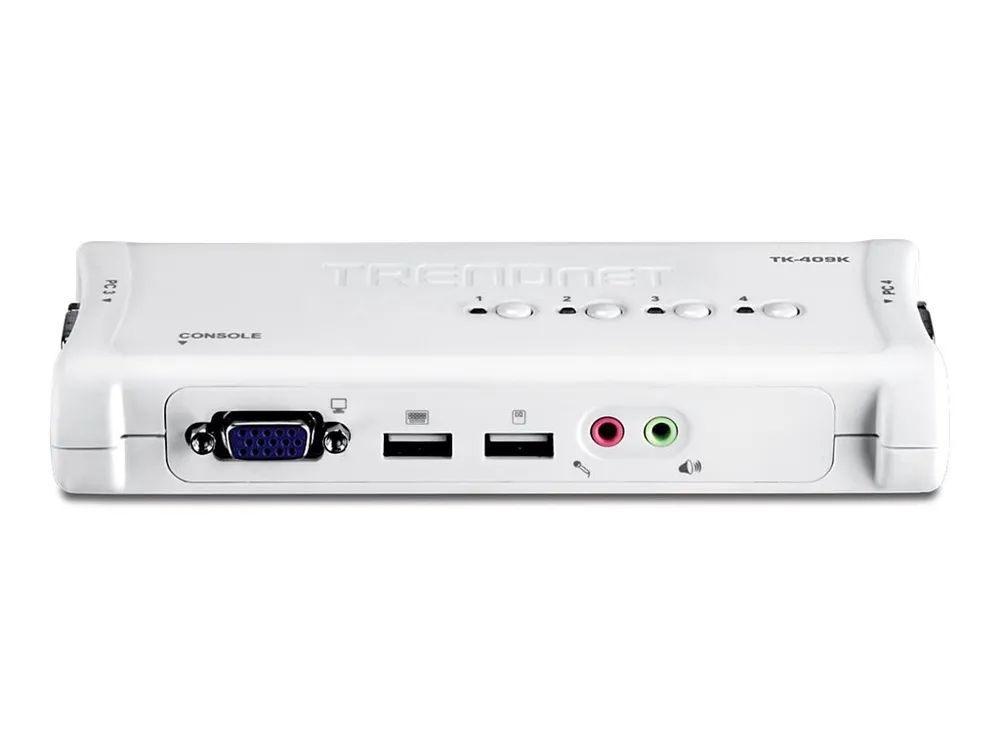 TRENDnet TK 409K - KVM-/Audio-/USB-Switch - 4