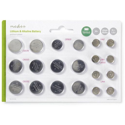Nedis KNOPFZELLENBATTERIE DIVERSE / NEDIS BALAK20BL SET BALAK20BL