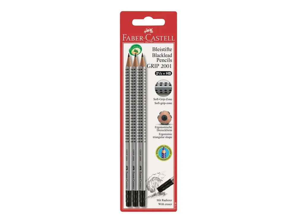 FABER-CASTELL GRIP 2001 - Bleistift - HB - mit
