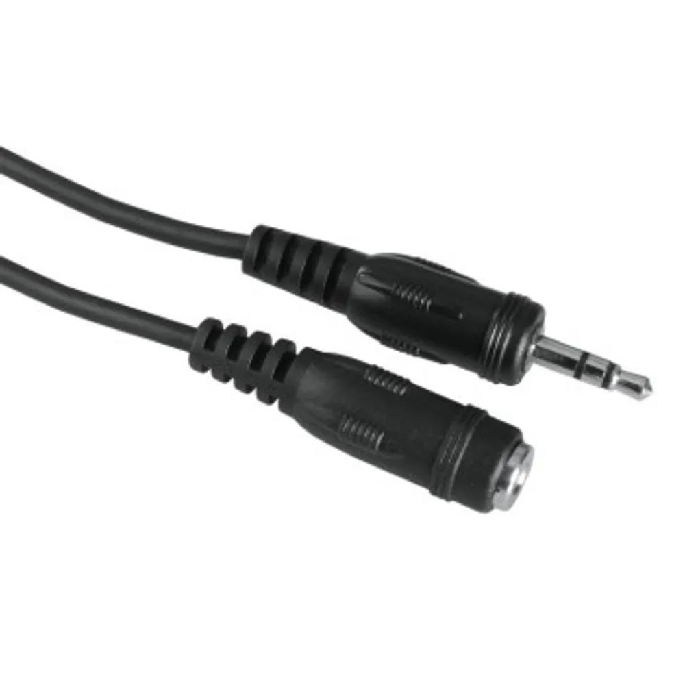 Hama Audio-Kabel, 3,5-mm-Klinken-Stecker/Kupplung, Stereo, 5 m