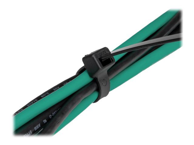 Delock Kabelbinder - hohe Zugfestigkeit - 20 cm - Schwarz (Packung mit 100)