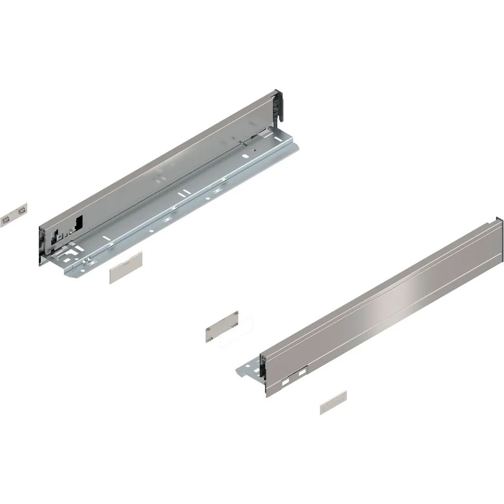 BLUM LEGRABOX pure Zarge Höhe N, NL 450, INOX (Anti-Fingerprint)